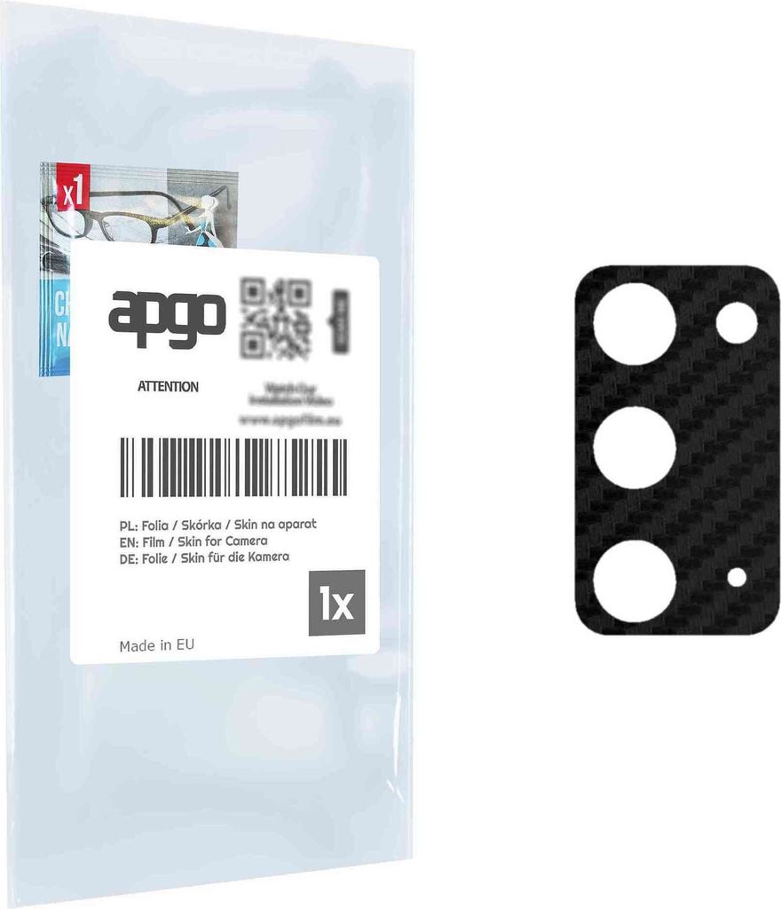 apgo Objektivschutz-Folie, Kameraschutz kompatibel mit Samsung Galaxy Note 20, Carbon-Imitation, Rückseite Schutzfolie für Kamera-Insel, Hinten F...