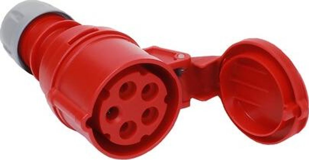 CEE-Kupplung, 16 A, IP44, 5-polig, 400 V, 6h