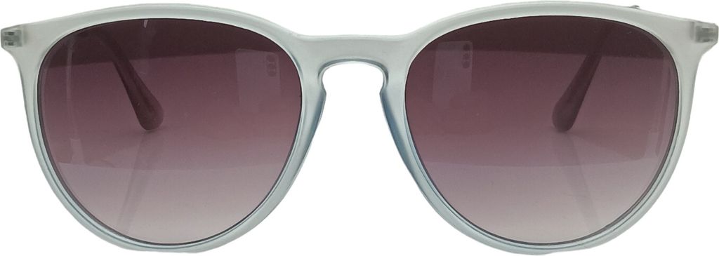 Panto Sonnenbrille Grau Blau Vintage Style Ovales Design Festivalbrille Damen Herren Uni Luxxada