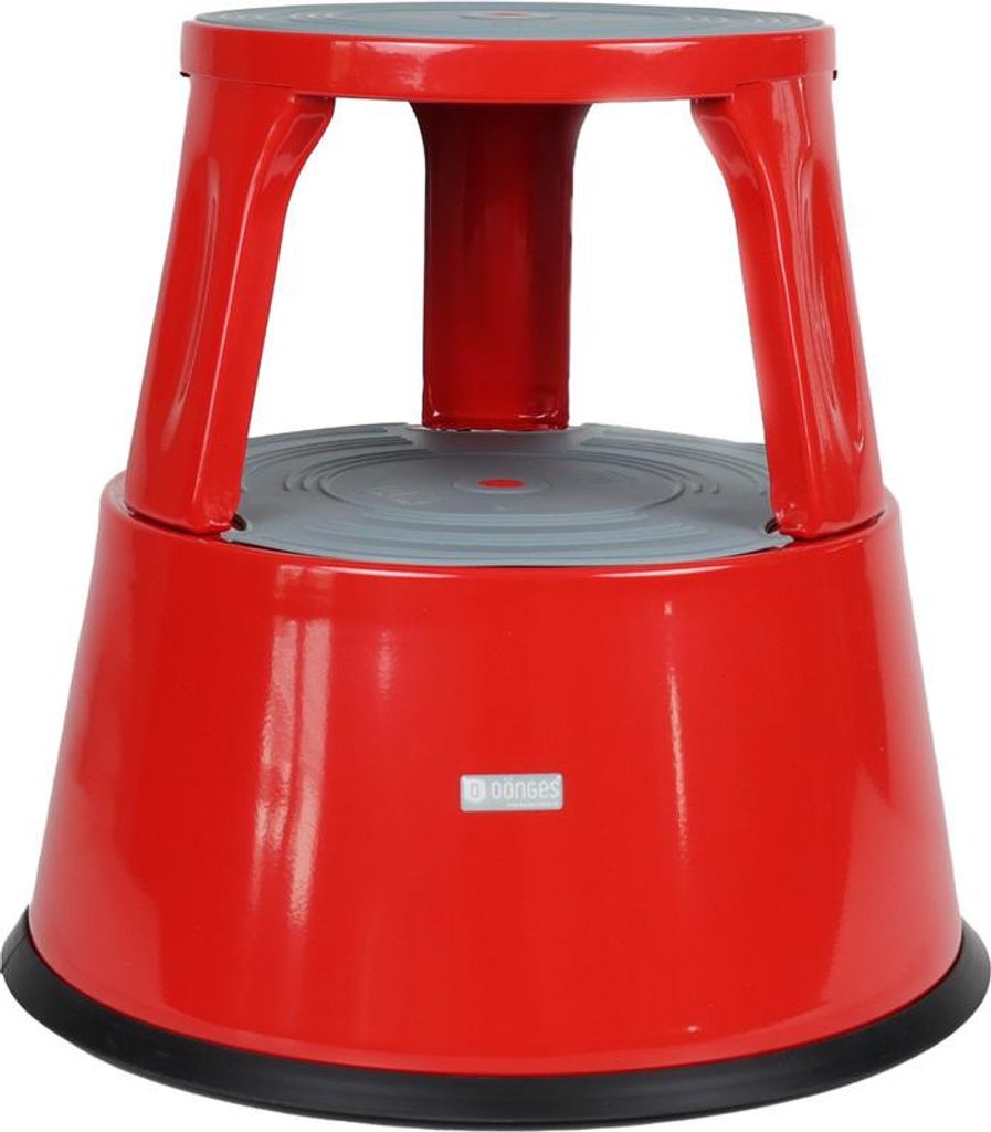 Dönges Rollhocker, Metall, Rot (stufen arbeitshocker trittstufe werkstatt)