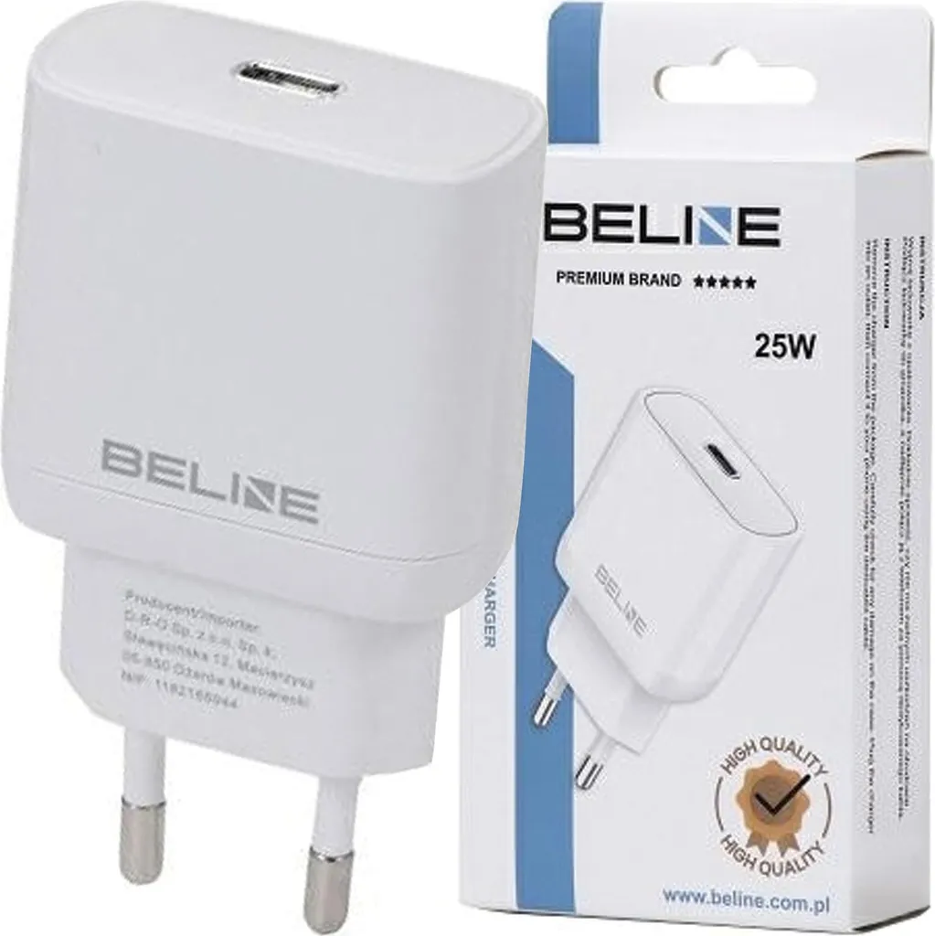 Beline Charger 25W USB-C PD 3.0 without cable, white