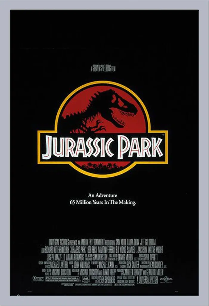 Regalo Fan Jurassic Park - Poster Incorniciato Shinsuke Argento Maxi