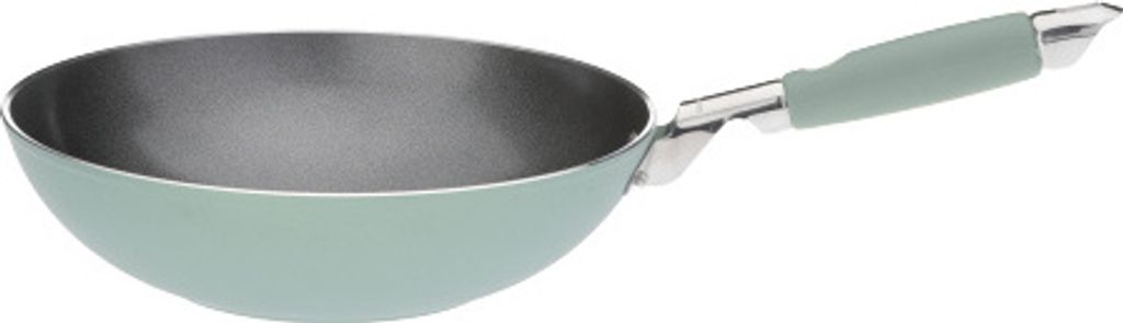 PFAS-freie Wokpfanne Ø 28 cm - Primecook Wok - Gas und Induktion - sichere und strapazierfähige Ecoshield Antihaftbeschichtung 100% sicher und ge...