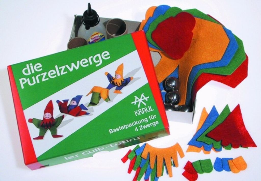 Purzel-Bastelpackung für 4 Zwerge