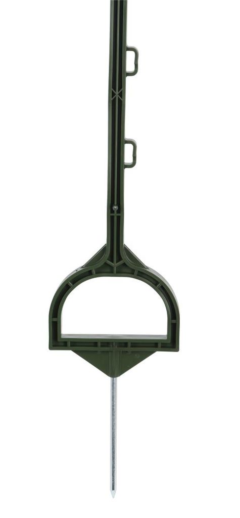 Kerbl Steigbügelpfahl grün, 158 cm, Bodennagel 19 cm, Produktbild 