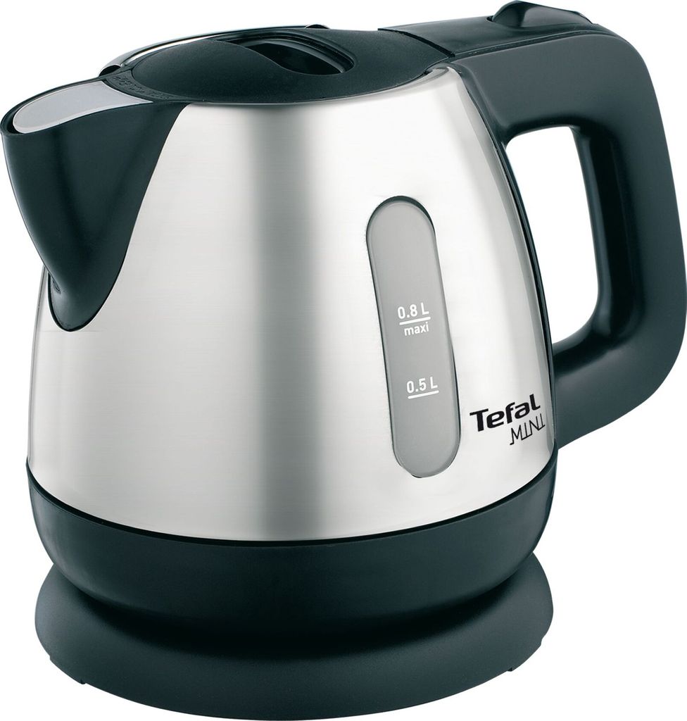Tefal Mini BI8125 Wasserkocher 0,8 l 2200 W Schwarz - Edelstahl (BI 8125)