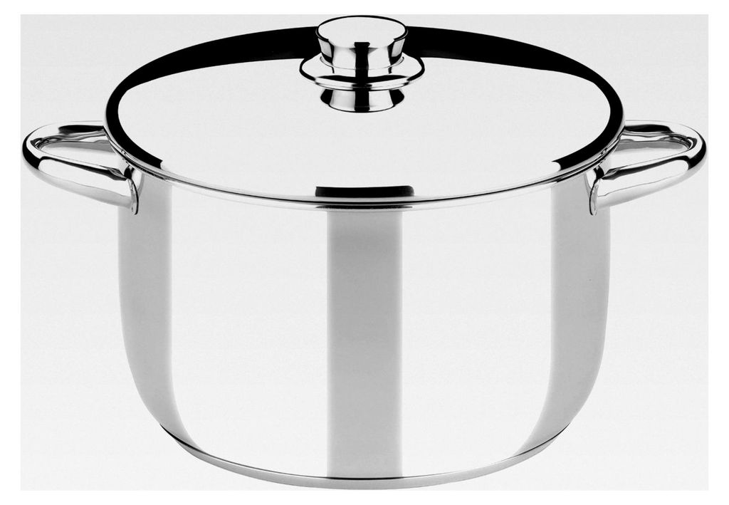 Optima | 16 cm Topf mit Deckel aus 18/10 Edelstahl