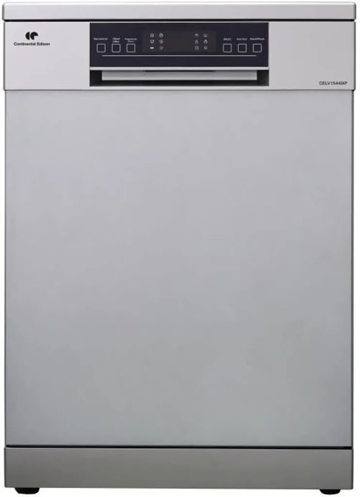 Lave-vaisselle Pose Libre Continental Edison 15 Couverts Inox Argenté