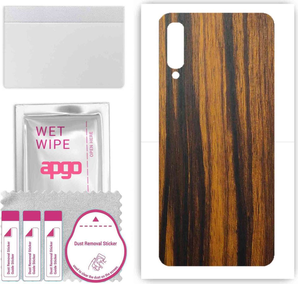 apgo Rückseite Schutzfolie, Skin, kompatibel mit Samsung Galaxy A50, Hinten Displayschutzfolie aus Vinylfolie, kratzfest, einfache Montage - Tiger...