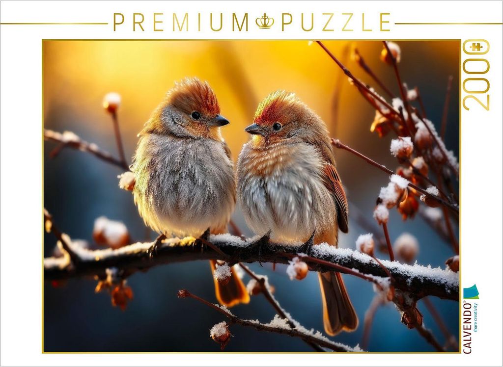 CALVENDO Puzzle Vögel, soll ich dir mein Geheimnis verraten? | 2000 Teile Lege-Größe 90x67cm Foto-Puzzle für glückliche Stunden