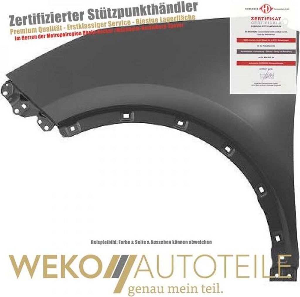Kotflügel links DIEDERICHS 6523807 für KIA