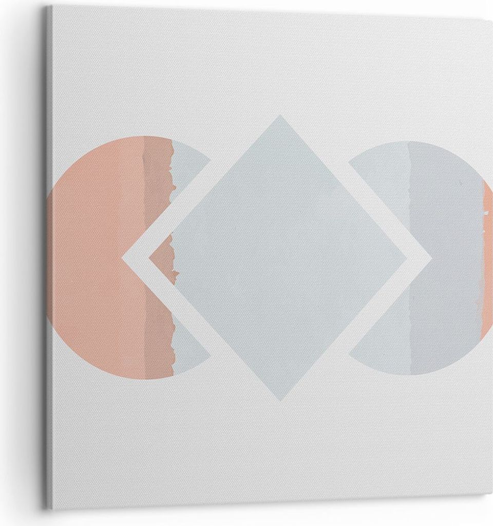 Bild auf Leinwand - Leinwandbild - Einteilig - Stück Geometrisch Diamant - 60x60cm - Wand Bild - Wanddeko - Wandbilder - Leinwanddruck - Bilder - ...