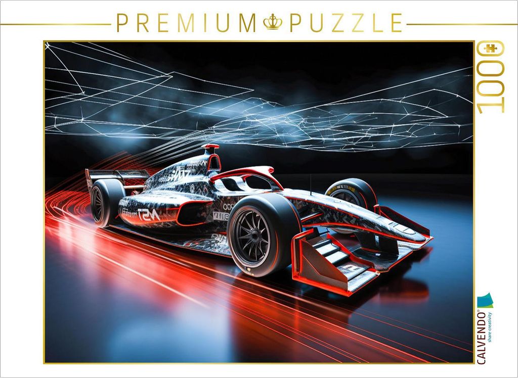 CALVENDO Puzzle Ein Motiv aus dem Kalender Formel E Phantasien | 1000 Teile Lege-Größe 64x48cm Foto-Puzzle für glückliche Stunden