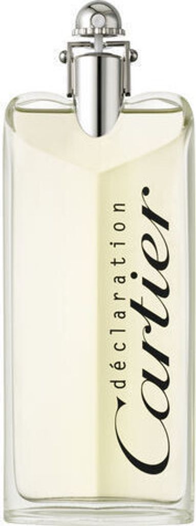 A clear, professional studio shot of a bottle of Cartier Déclaration EDT.