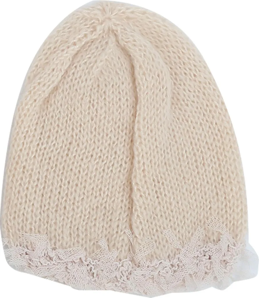 Newborn Baby Wrap – Set Di 3 Accessori Per Foto Neonati: Cappello, Cuscino E Coperta, 0-3 Mesi, Cotone Morbido
