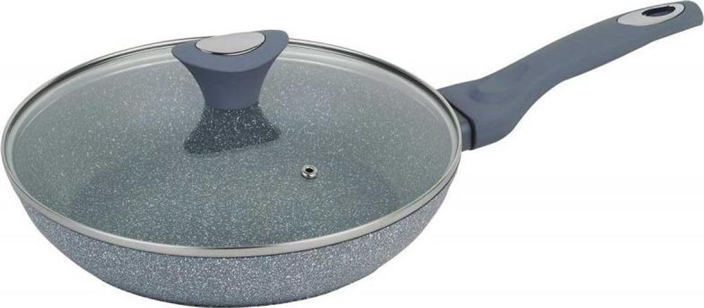 GRANIT PFANNEN 24 cm KLAUSBERG KB-7316 Deckel Produktbild 