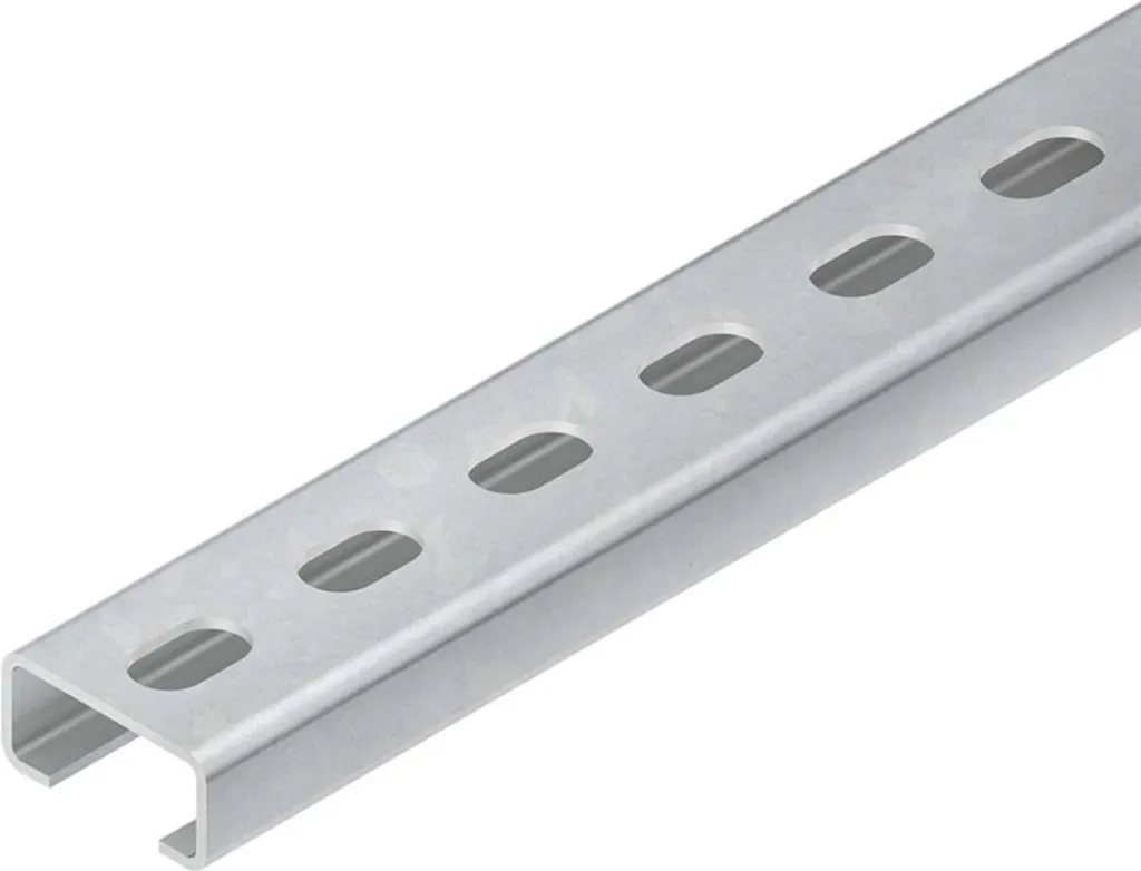 Profilé de montage en C 2m rail d'ancrage 30x15mm série 2970/2 SL robuste
