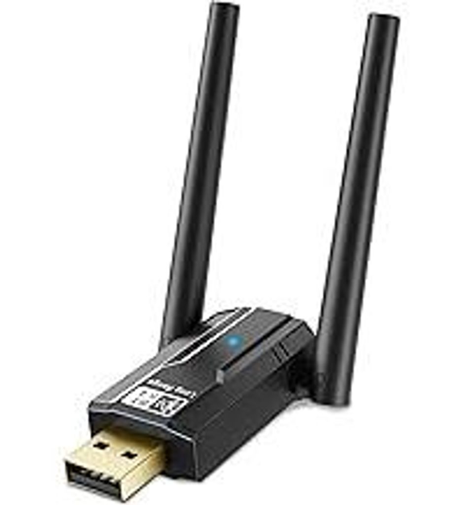 Bluetooth Adapter 5.4 für PC, 150M Langstrecken USB Bluetooth Dongle, Bluetooth Stick Plug and Play, für Desktop, Laptop, PC, Headset, Tastatur, ...