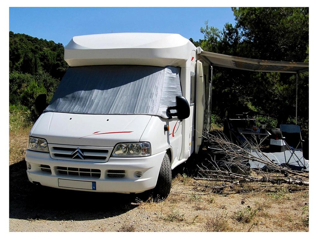 Außenverdunkelungsabdeckung für Wohnmobil Ducato X230 X244 von 1994 bis 2005 + Schlüsselband Camping