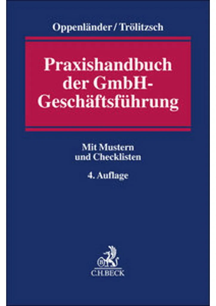 Manuel Praxishandbuch der GmbH-Geschäftsführung pour gérer une filiale