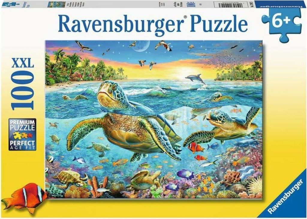 RAVENSBURGER Puzzle 100el xxl Meeresschildkröten 129423 Ravensburger