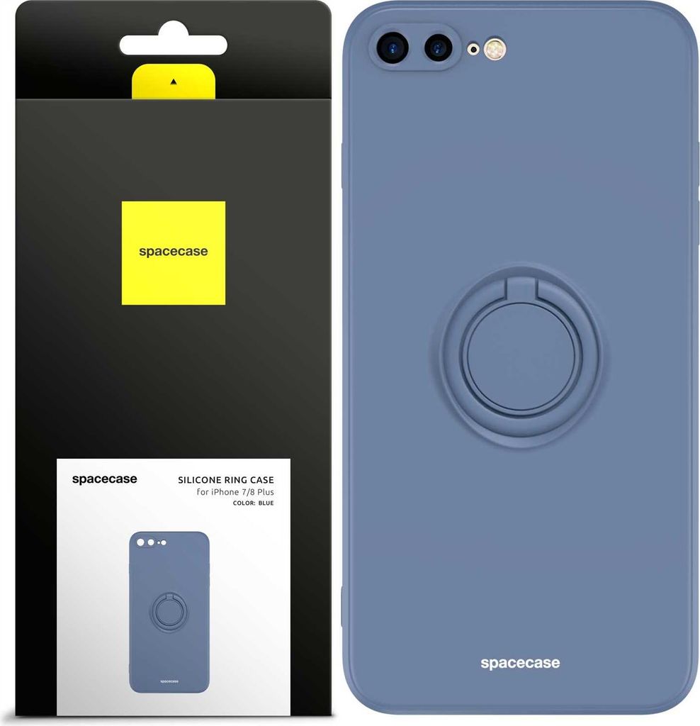 Spacecase Silikon Ring iPhone 7/8 Plus blau