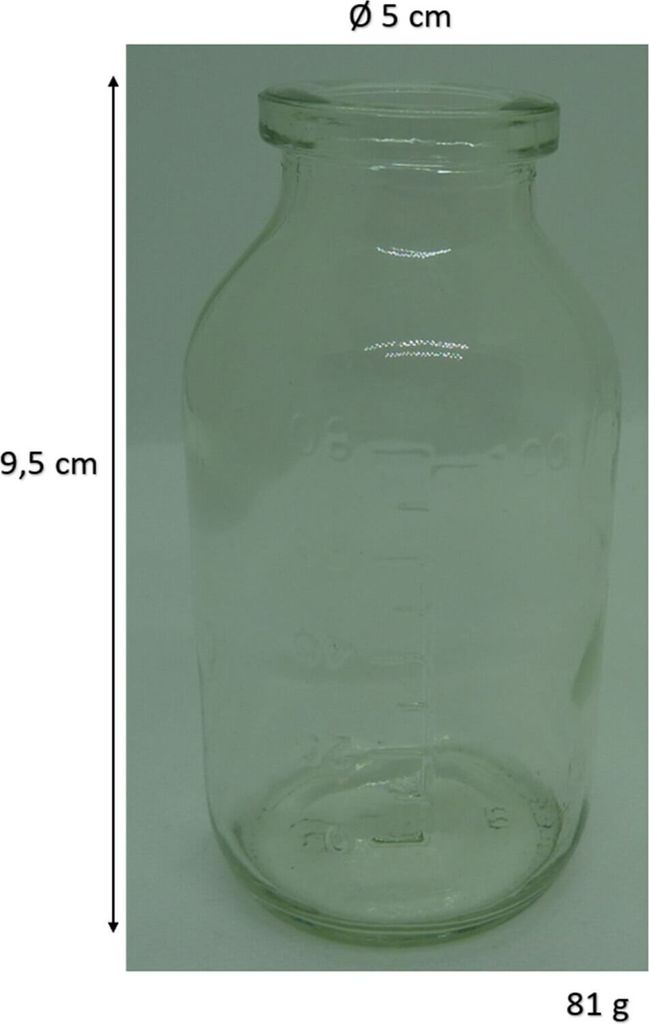 7er Set Stilvolle Glasflaschen im Apotheker-Look, 100 ml, vielfältige Nutzung