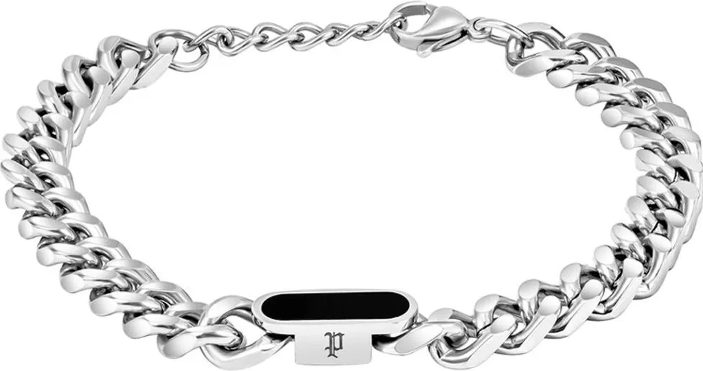 Bracelet en acier argenté Police PEAGB0079901 à maillons robustes
