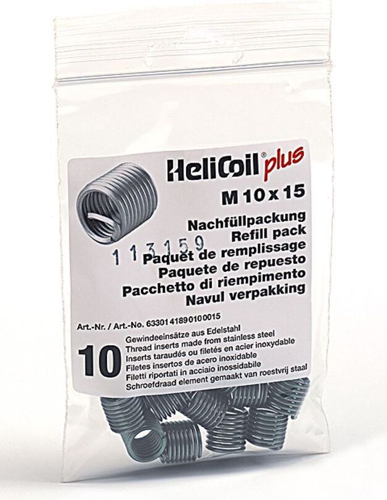 HELICOIL M10X1,50X15 Nachfüllbeutel 10 Stk.