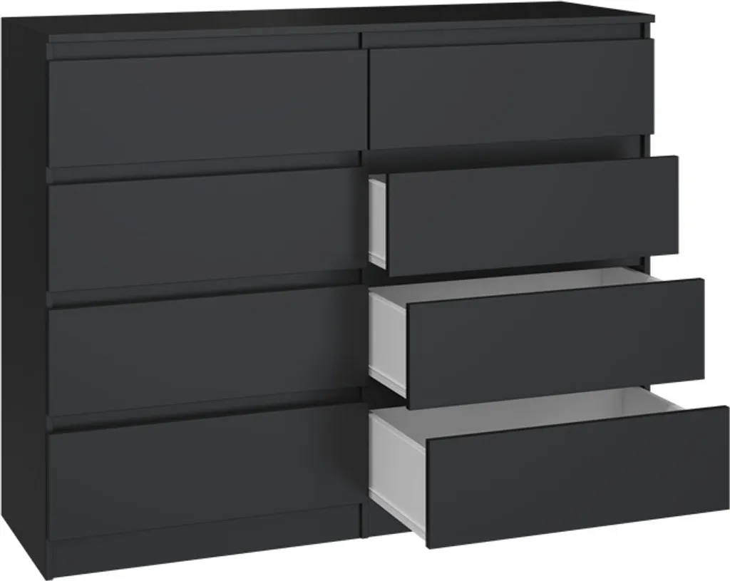 Commode large TAAVI noir - Solution pour manque de place et rangement - 4