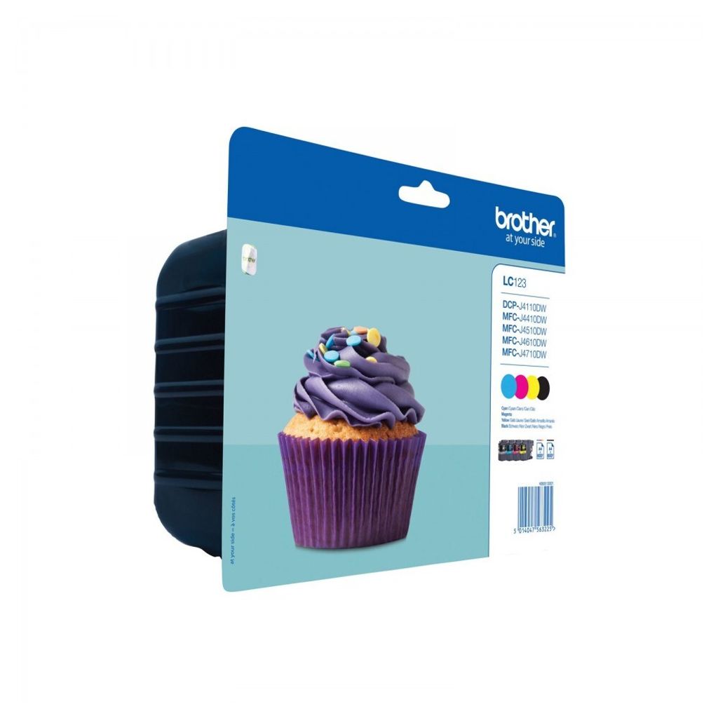 Brother LC123 Value Pack - Nero, Giallo, Ciano, Magenta - Immagine del prodotto 