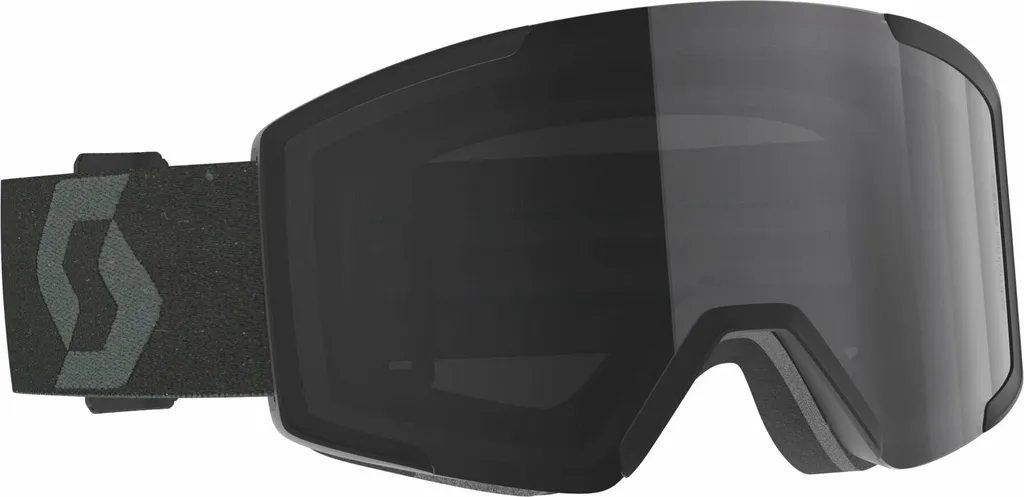 Scott Shield Mineral Black : Masque de Ski avec Écran Miroir Chrome S3