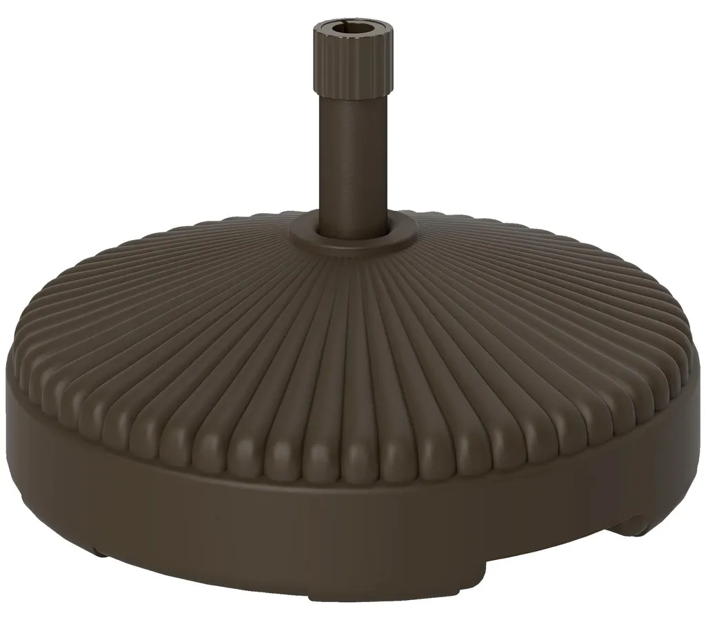 Socle porte-parapluie lestable marron - Accessoire d'entrée solide