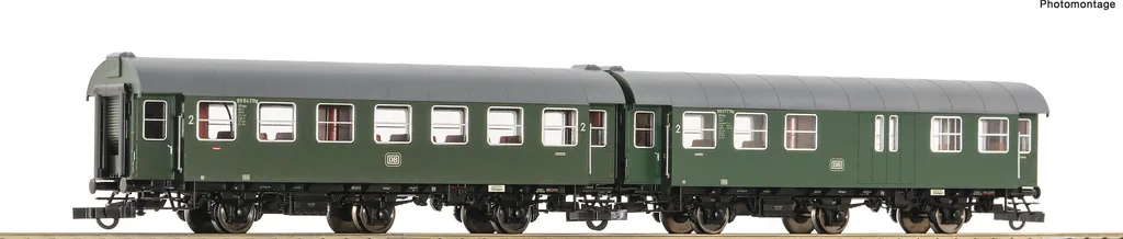 Roco 6200039 Coffret de 2 Voitures Transformées DB Époque IV HO