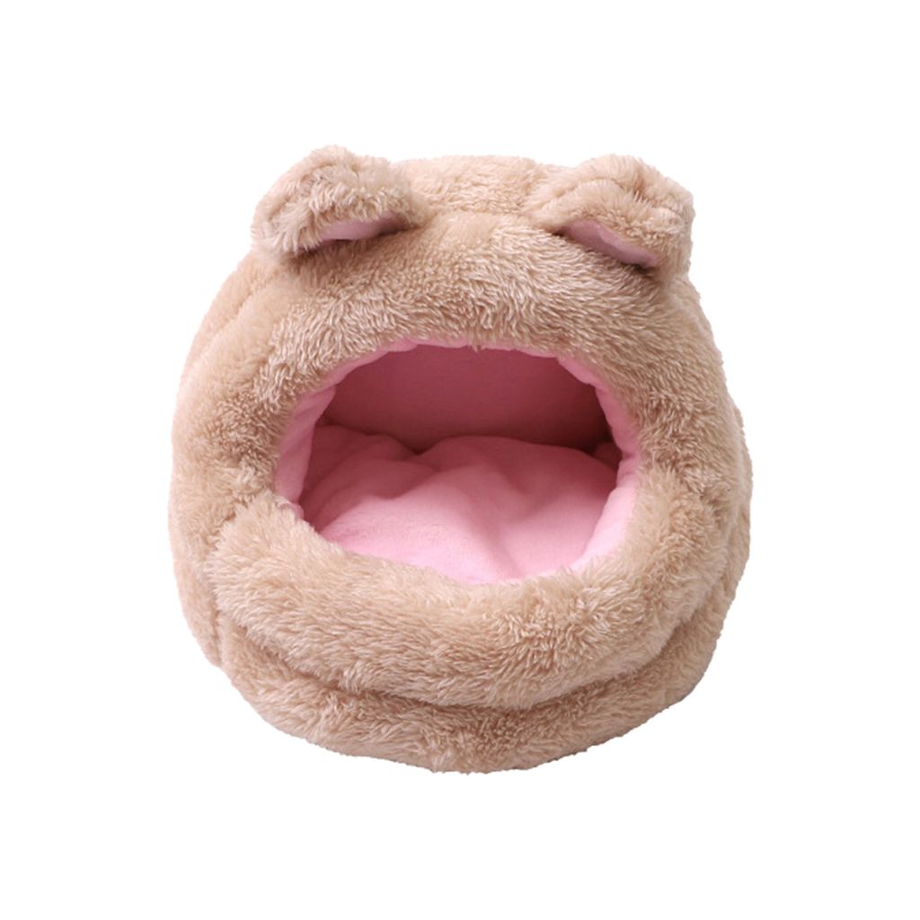 Hamsternest, abnehmbares Pad, großer Raum, Bärenform, Haustier, Hamsterhaus, Katze, Schlafnest, Käfigzubehör