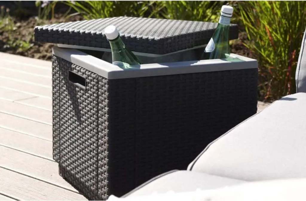 Sgabello Allibert Ice Cube con cool box, colore: grafite - 12