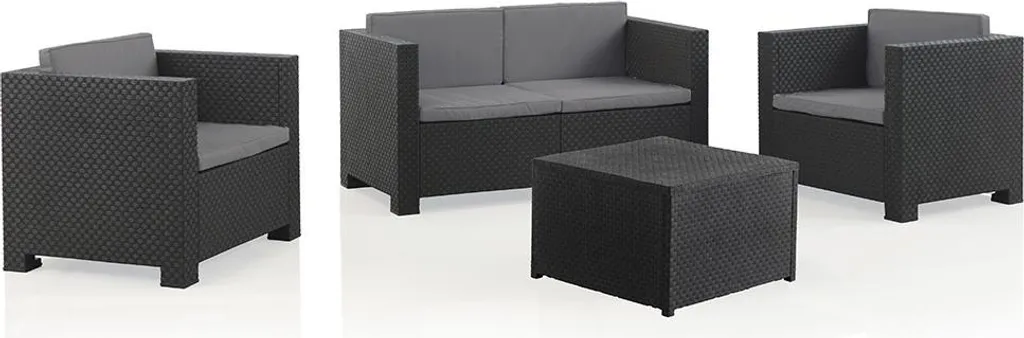 Aménagement Terrasse et Jardin : Salon 4 Pièces Gris Diva Tropea Sp