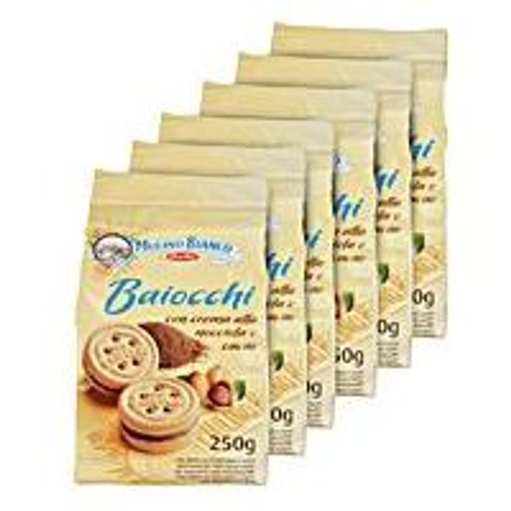 6x Mulino Bianco Kekse 'Baiocchi', 250 g