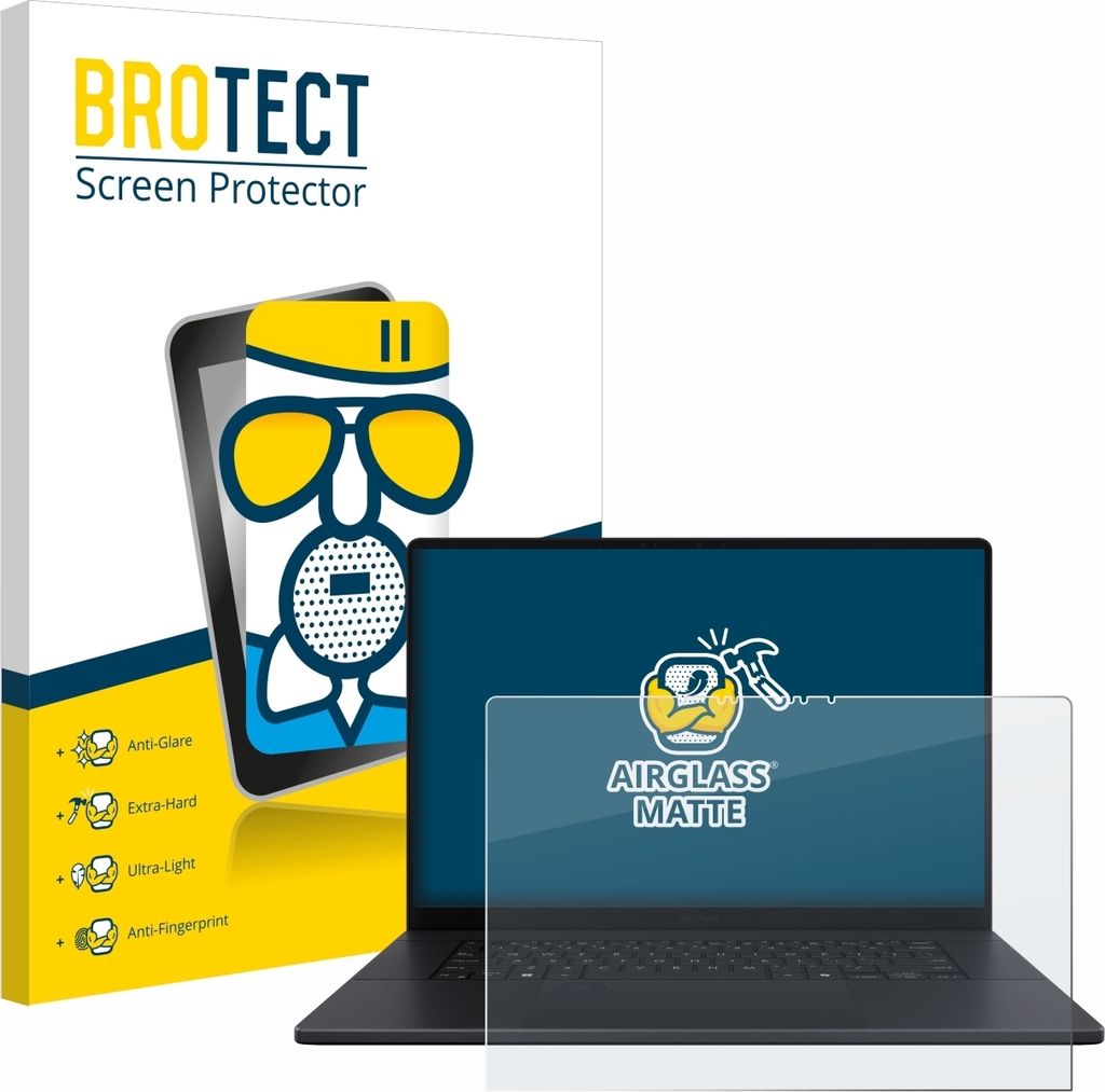 BROTECT Entspiegelungs Schutzglas für ASUS ProArt P16 Schutzfolie Panzer Folie Glas Display Schutz matt