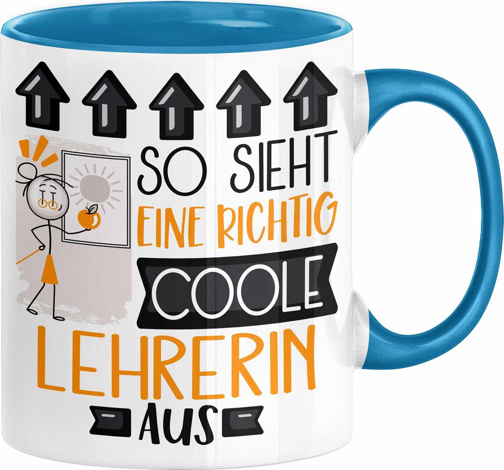 Lehrerin Geschenk Tasse Lustig Geschenkidee für Lehrerin Geburtstag So Sieht Eine Richtig Coole Lehrerin Aus Frauen Spruch Abschiedsgeschenk Absch...