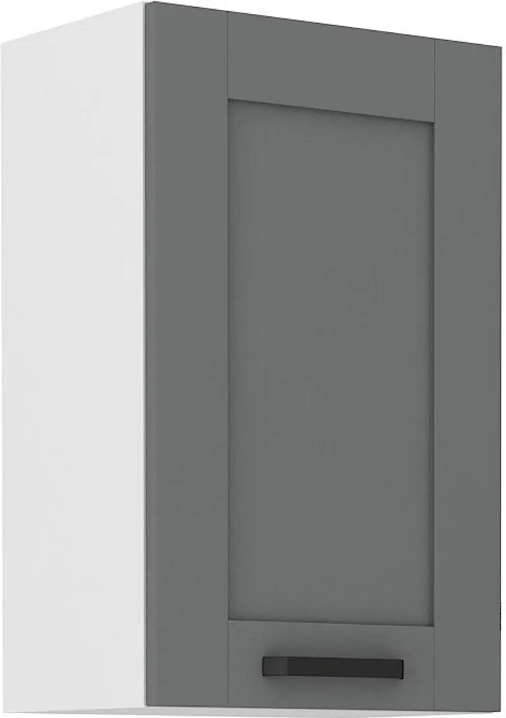 Pensile Cucina LAILI 45 cm Grigio/Bianco - Armadietto Superiore Moderno