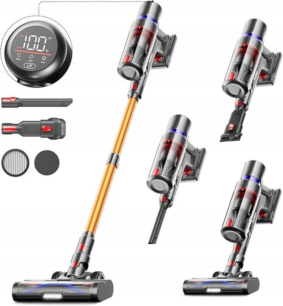 AVALSOR Akku-Staubsauger 550 W, 45.000 Pa, LED-Anzeige, Produktbild 