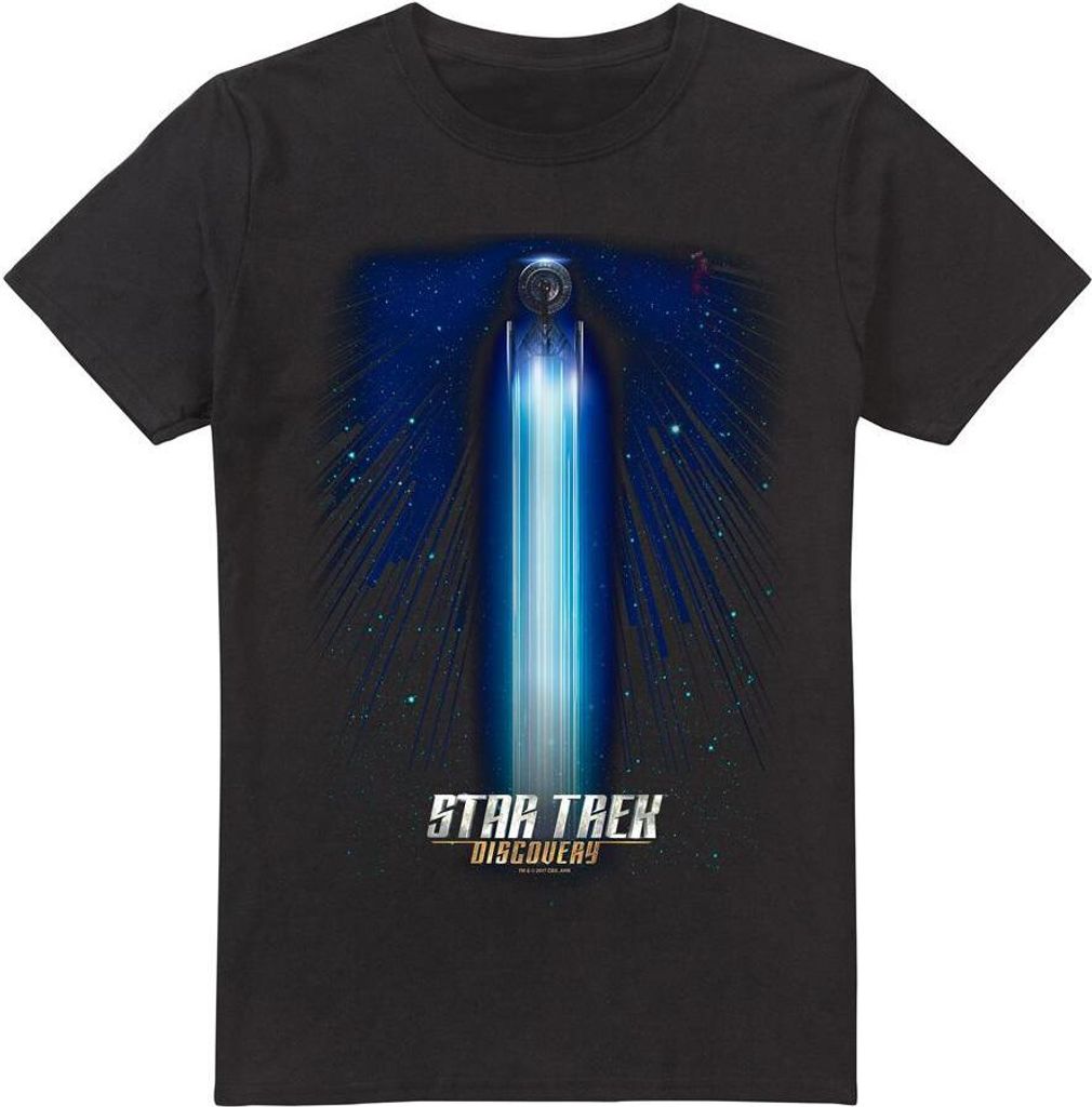 Star Trek: Discovery - "Beams" T-Shirt für Herren TV5541 (XL) (Schwarz)