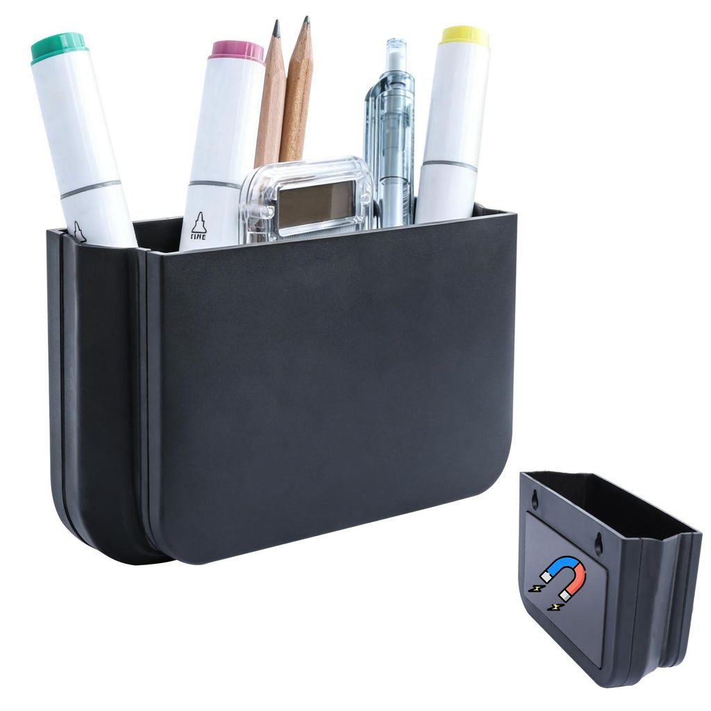 Faltbarer magnetischer Stifthalter für Whiteboard, Kühlschrank, Spind, Schule und Büro.