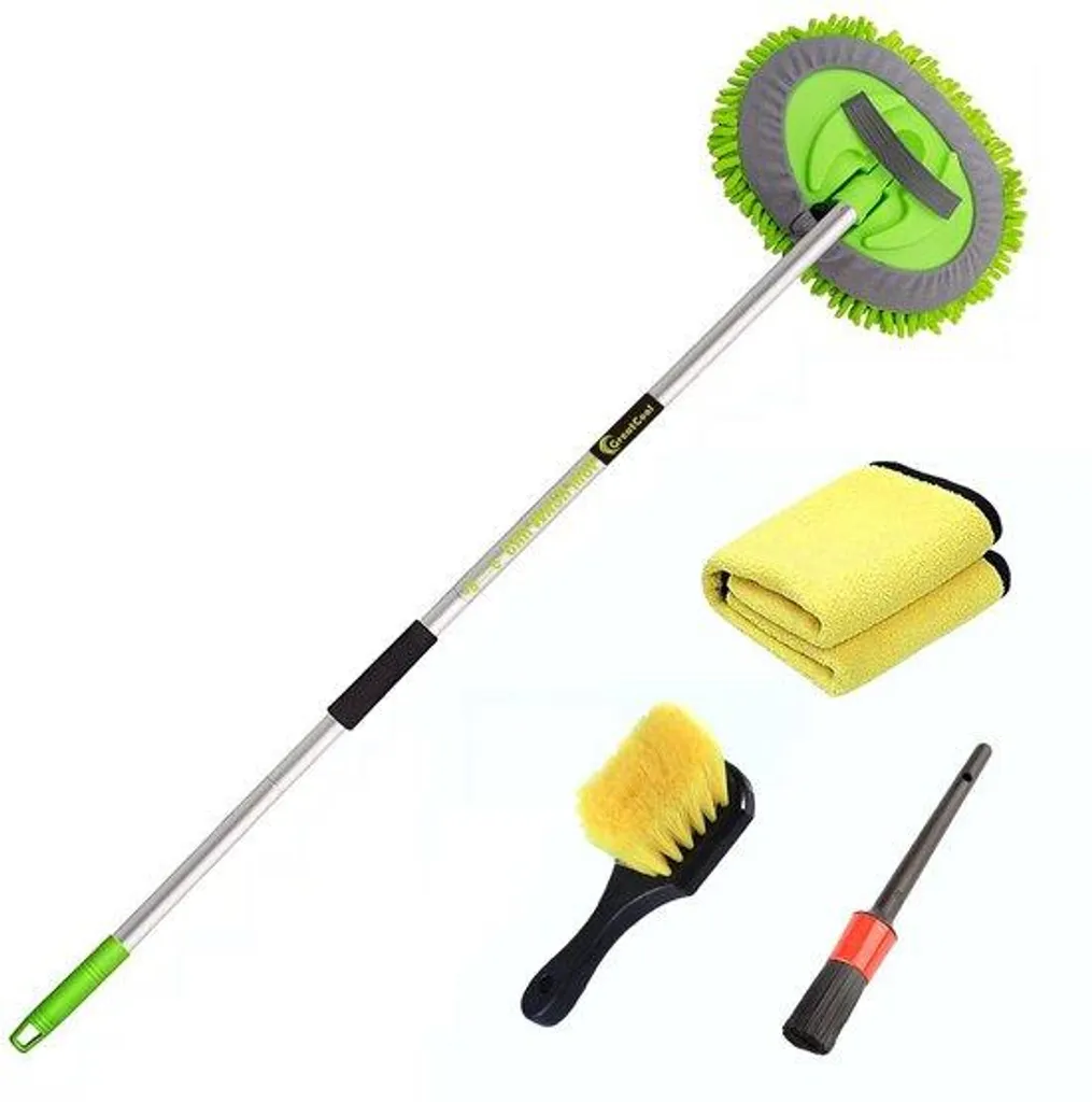 Brosse microfibre télescopique 160 cm anti-rayure pour grand véhicule