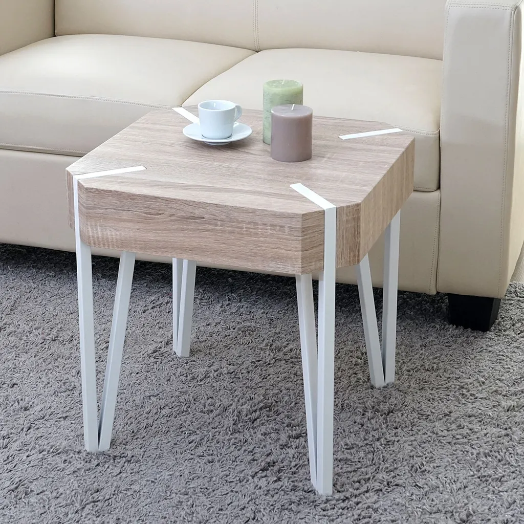 Tavolino da Divano Kos T574 Rovere Chiaro 52cm - Arredo Soggiorno MVG