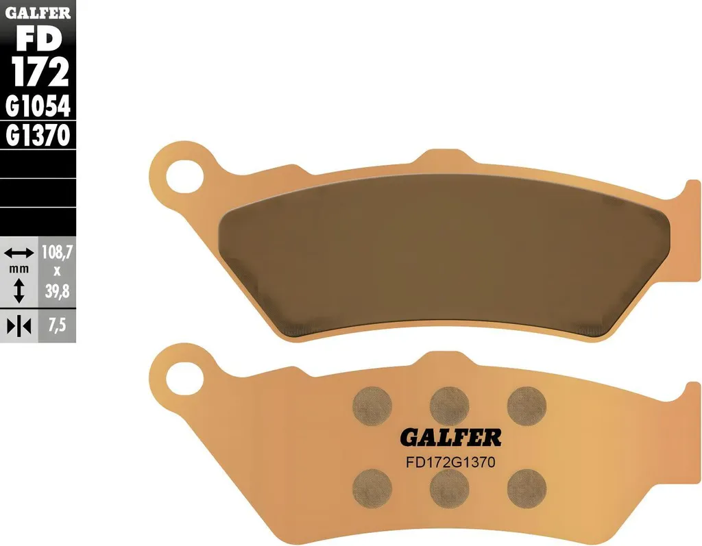Plaquettes de frein Galfer FD172G1370 métal fritté pour BMW F GS et KTM