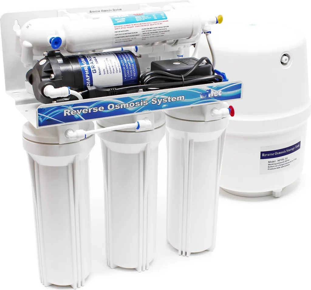 Sistema Osmosi Inversa Naturewater 180L/G con Pompa e Valvola Manuale