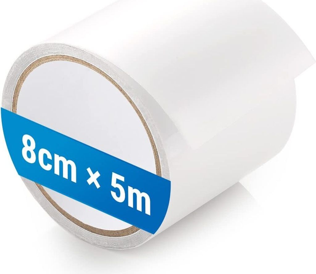 Zelt Klebeband 5M x 8CM Zelt Klebebänder Reparaturband Transpardet Wasserdichte Professionell geeignet für PVC-beschichtetes Zelt markisde Pavillon flickde, Zelt Zubehör