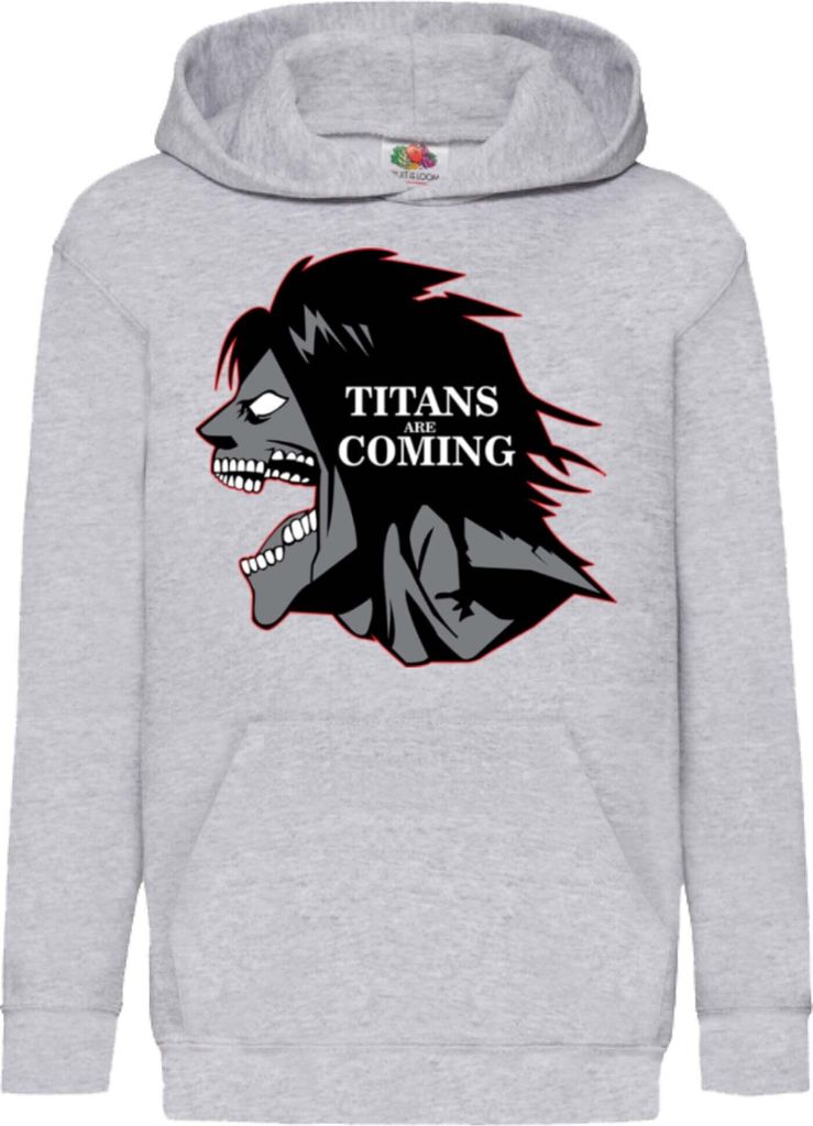Kinder Kapuzenpullover Attack Anime On Titan Titans Are Comings, 5-6 Jahr - 116 / Grau